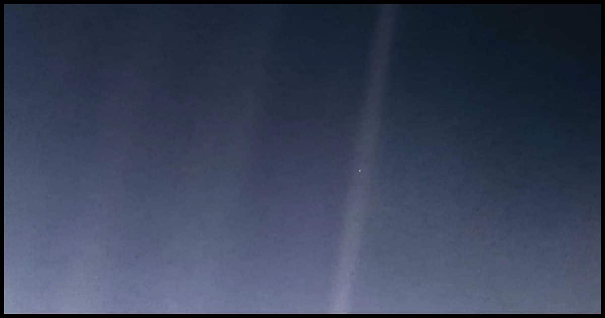 NASA's "Pale Blue Dot" image.